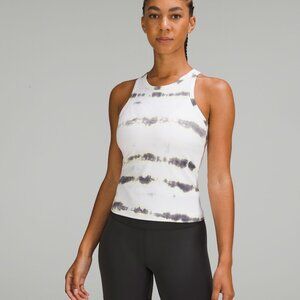 NWT Lululemon Align Waist Length Racerback Tank Transverse Yellow Multi Size 20